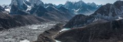 Glacier in the himalaya - climate change Glacier in the himalaya - climate change