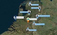 Six pilots: Ecolana in Holwerd, Drenthe in Emmen, Flevoland in Dronten, Twente-Twickel in Bentelo, Achterhoek in Hengelo and De Peel in Odiliapeel Six pilots: Ecolana in Holwerd, Drenthe in Emmen, Flevoland in Dronten, Twente-Twickel in Bentelo, Achterhoek in Hengelo and De Peel in Odiliapeel