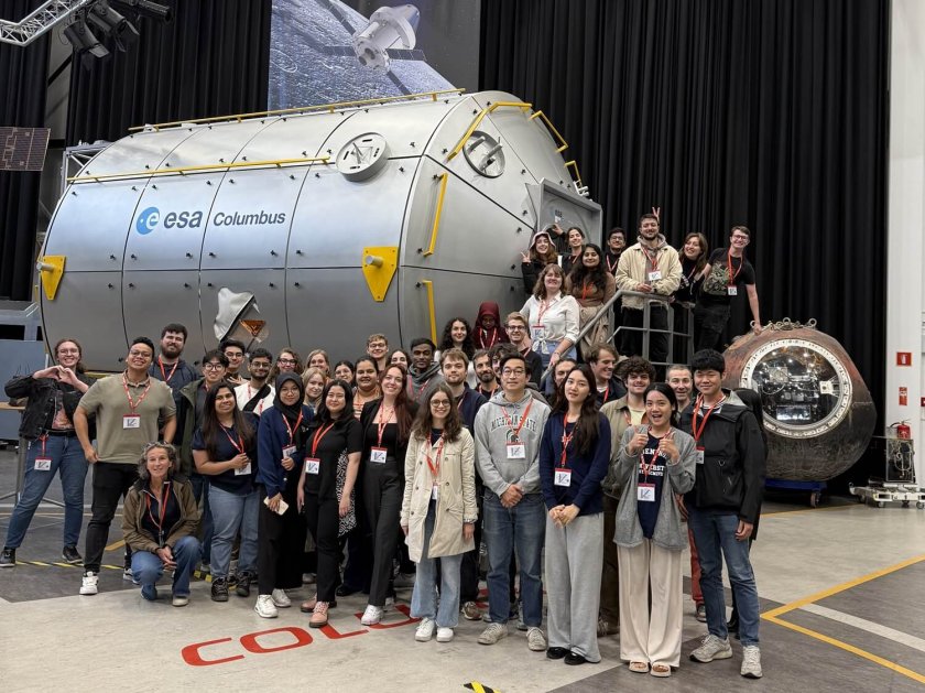 Challenge finalists getting a glimpse into space farming during the ESA excursion. Challenge finalists getting a glimpse into space farming during the ESA excursion.